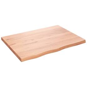 3156360 Vidaxl Table Top Light Brown Solid Oak Wood 31.5 X 23.6 In Durable