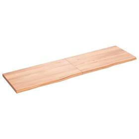 3156391 Vidaxl Table Top Light Brown Solid Oak Wood 70.9 X 19.7 In Foldable
