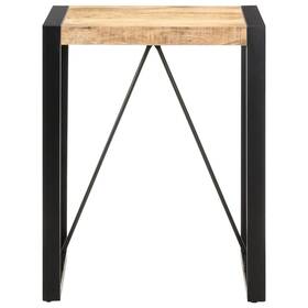321592 Vidaxl Dining Table Rough Mango Wood Solid Small