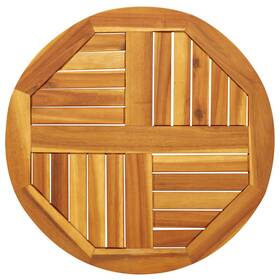 4004248 Vidaxl Table Top Replacement Board Tabletop Accessory Round Solid Wood Acacia