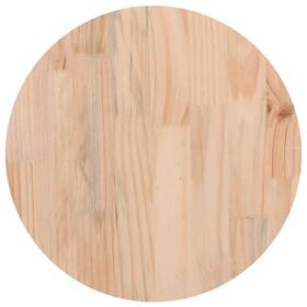 813644 Vidaxl Table Top Replacement Round Garden Coffee 11.8 Inch X1 Solid Wood Pine