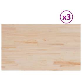 847419 Vidaxl Table Top Set Of 3 Natural Pine Solid Wood Medium Durable