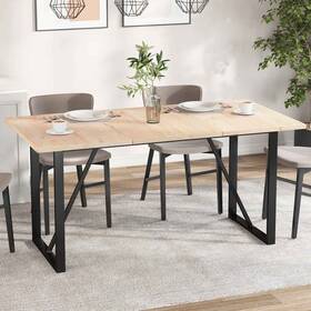 847434 Vidaxl Table Top Set Of 3 Natural Wood Solid Pine 31.5 X 20.9 In