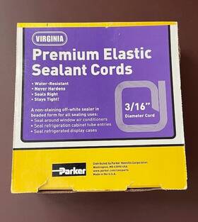 475296 Virginia Pp-22 Premium Elastic Sealant Cord 3/16 Inch Diameter X 100ft Long Water Resistant