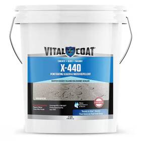 X-440 Vital Coat 744110139273 5 Gal. Pail Clear Concrete Sealer And Water Repellent