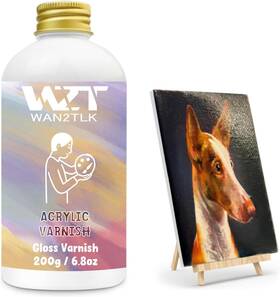Ya-usgy-0900 Wan2tlk Acrylic Varnish Professional Gloss For Painting 200ml/gloss