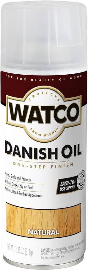 397935 Watco Danish Oil Wood Finish Spray 11.25 Oz Pack Of 1 Natural