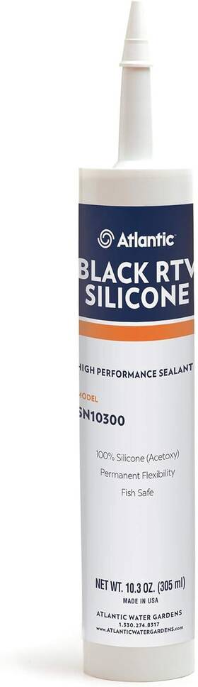 Sn10300 Water Gardens Sn10300black Silicone Pond Sealer 10.3-ounce
