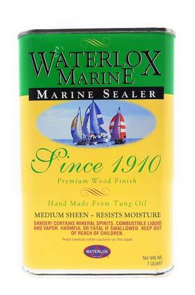 Waterlox 081283238090 Tb 3809 25f Original Marine Sealer Qt Clear