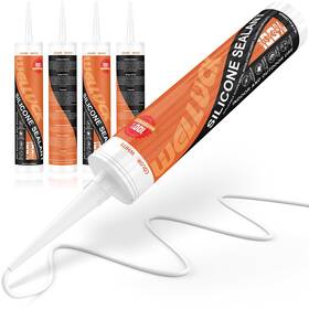 Pl0120 Welluck White Silicone Caulk 100% Waterproof Sealant Flexible Caulking Cart