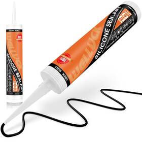 Pl0123-2 Welluck Black Silicone Caulk 100% Waterproof Sealant Adhesive Caulking