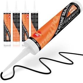 Pl0124-2 Welluck Black Silicone Caulk 100% Waterproof Sealant Adhesive Caulking For