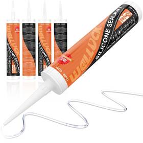 Pl0126 Welluck Clear Silicone Caulk 100% Waterproof Caulking Sealant Flexible Cart
