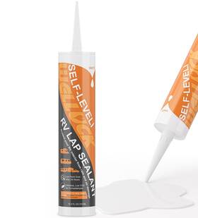 Pl0165 Welluck 1pc Self Leveling Rv Roof Sealant Lap For Roofs White Flexible Re