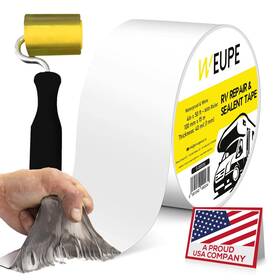 Weupe 061040490034 Rv Sealant Tape With Roller White 4 Inch X 50 Feet Roof Patch Repair