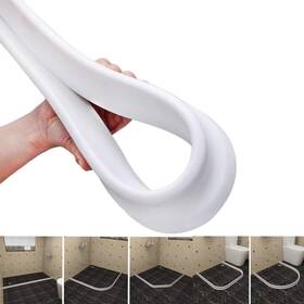 Wezest 791324096809 Silicone Wet Room Bathroom Floor Seal Screen Door Strip Shower Dam Prevents