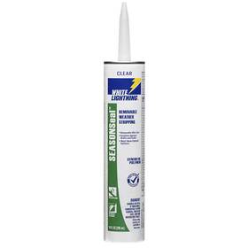 White Lightning 023275095953 Season Seal Removable Weather Stripping Clear 10oz