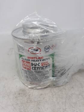 Whitlam 688544166057 Heavy Duty Pvc Cement Low Voc One Step Clear 16 Oz 688544166051