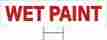 Wp-624 Sign Riders Wet Paint 12 Pk Double Sided 6 X 24 Free Shipping