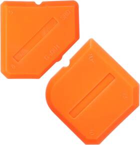 583336 Wy Lighting Level 2pcs Caulk Tool Kit Caulking Set Sealant Silicone Finishing Orange