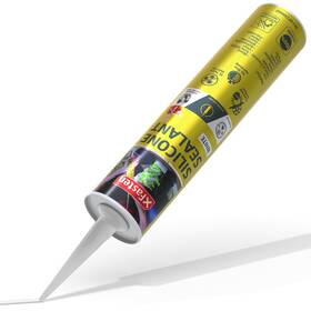 Xfasten 445042511597 White Silicone Caulk 10.1 Oz 100% Odorless Waterproof Sealant F
