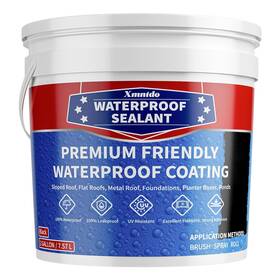 Xmntdo 635405124350 Waterproof Sealant Coating 2 Gallon For Roof Leak Repair Foundations Basements