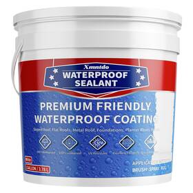 Xmntdo 635405124510 Polyurethane Waterproof Coating 1 Gallon White Sealant For Roof