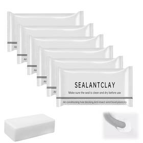 Yeyilidu 445037480495 6-pack Waterproof Sealant Mastic White Duct Seal Repair Sealing Clay Quick Mendi