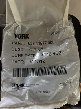 028-11977-000 York Johnson Controls / 02811977000 New Old Stock- Open Box. Free Ship