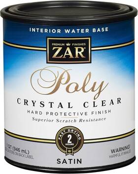 32512 Zar Water Based Polyurethane Qt Clear