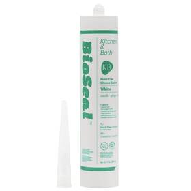 Zered 195893770724 White Bioseal Waterproof 100% Rtv Silicone Sealant Caulk Kitchen And Bath Gra