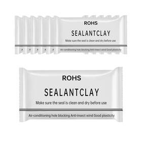 Zfyoung 739757641609 6 Pcs White Seal Putty Waterproof Duct Repair Sealing Clay And Moldable Silic