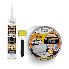 Ziollo 628011233219 Rv Flex Repair Tape Kit - Roof To Seal And Waterproof Bond