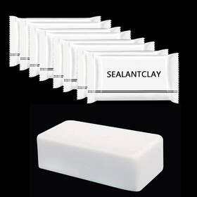 Zxfuture 445003675665 Pack Of 8 White Seal Putty Waterproof Duct Repair Sealing Clay Quick Mendi