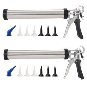 Zyk-033s Zyklonix Sausage Caulk Gun 20 Oz Foil Pack/10 Cartridge Adhesive Dual-purpo
