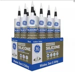 Case Of Ge Advanced 10.1 Oz Black Exterior/interior Silicone Sealant. Fixed Price $80.00.