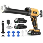 Uaoaii Electric Caulking Gun, Cordless W/ 2 Batteries, 9PCS Sili.... Fixed Price $67.60.