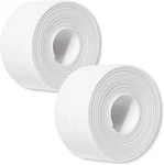2 Pack Caulk Strip, 1.5" X 10.5FT Pvc Self Adhesive Tape, Sealing Waterpro. Fixed Price $19.01.