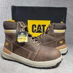 Caterpillar Eco Impact Carbon Composite Toe Men's Size 11 Dark Brown Work Boots. Fixed Price $110.00.