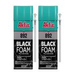 Akfix 892 Black Spray Foam Sealant (2X12 Oz.) - Uv Resistant Pack,. Fixed Price $37.99.