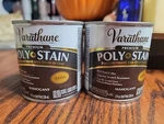2PK- Varathane Oil-based One Step Satin Polyurethane + Stain Mahogany 8OZ. Fixed Price $29.99.