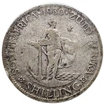 1930 South Africa Under Uk King George Old Silver 1/2 Shillings Coin # 0956. Fixed Price $175.00.