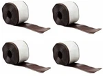 (4) Rolls 93161 4" X 20' Satin Brown Vinyl Self Stick Wall Base Cove Moulding. Fixed Price $153.90.