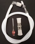 Chem-si 3 Foot Silicone Tube Kit With Glass Adapters. Fixed Price $24.99.