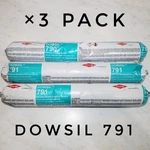 Dowsil 791 Silicone Structural Sealant Black Sausage 20 Oz Set Of 3. Fixed Price $29.99.