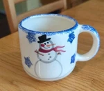 Emerson Creek Snowman Art Pottery Mug 16 Oz. Fixed Price $8.99.