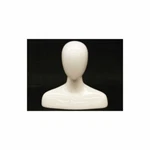 Female Table-top Glossy White Women's Fiberglass Mannequin Head Display. Fixed Price $68.00.