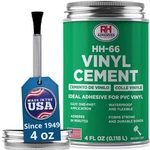 Rh Adhesives HH-66 Industrial Strength Vinyl Cement Glue With Brush, 4 Oz, Clear. Fixed Price $25.98.