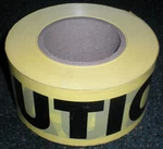 Yellow Caution Tape Polyethylene CT3YE1 Honeywell Barricade 3"/1000' Roll 2 Ml. Fixed Price $12.99.