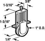 Prime-line 11658 Aluminum/steel Roller Assembly Dia. X 1/4 In.. Fixed Price $12.93.